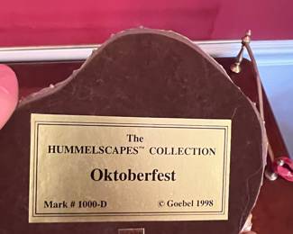 Goebel Hummel "Pretzel Girl" Figurine with "Oktoberfest" Hummelscape Base