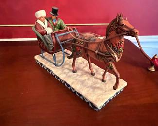 Jim Shore "Dashing Into The Season" Horse-Drawn Sleigh Figurine