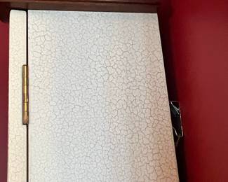 Vintage Bombay Co. White Arch Top Curio Cabinet