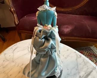 Miniature Porcelain Victorian Lady Figurine