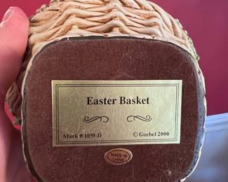 Goebel "Easter's Coming" Figurine with Easter Basket