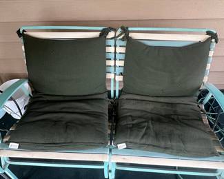 Vintage Metal Patio Loveseat