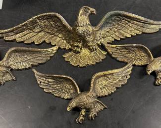 Patriotic, brass eagles
