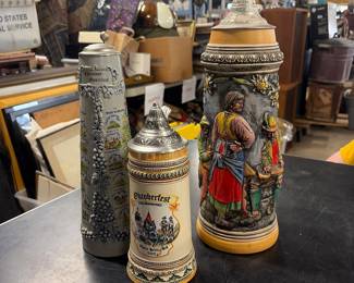 Post World War II German beer, Steins