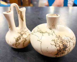 Very collectible horse hair pottery