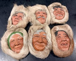 Decorative collectible Eskimo heads