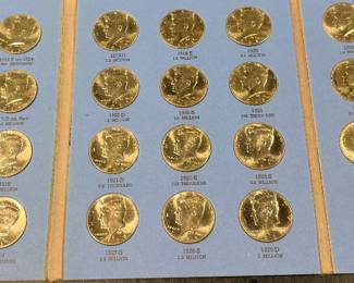 Collection of Kennedy half dollars