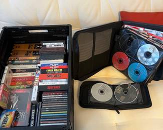A selection of DVDs & Cds
