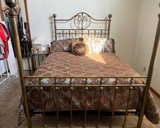 Vintage Brass Queen Bed