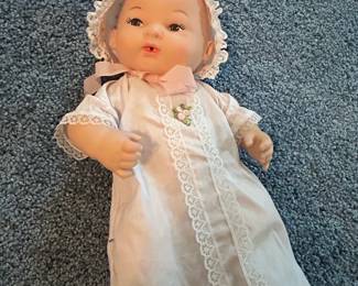 Vintage Horsman Bye-Lo Baby Doll in Christening Gown