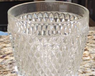 Indiana Glass Diamond Point Ice Bucket