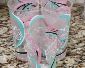 Set of 5 Vintage Culver Encounters Acrylic Tumblers