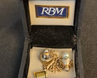 RBM Collection Tie Clip and Cufflink Set