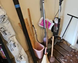 Lot of Cleaning Tools and Supplies