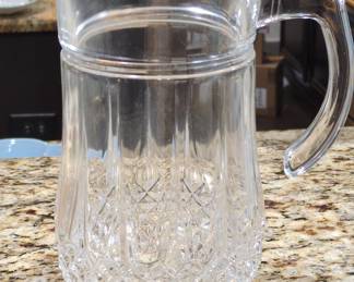 Cristal d'Arques Longchamp Diamond Cut Crystal Pitcher