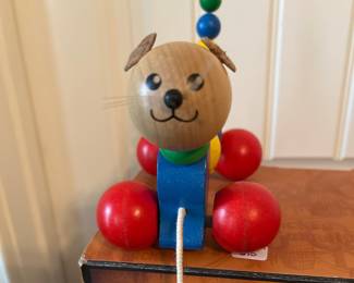 Wooden Pull Toy Dog