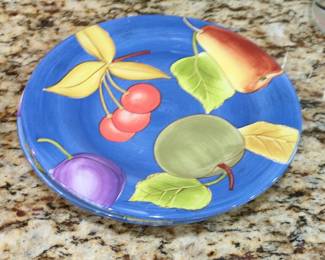 Laurie Gates "Marketplace" Fruit Salad Plates (Set of 2)