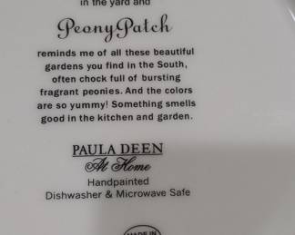 Paula Deen At Home Peony Patch Handpainted Plates (Set of 2)