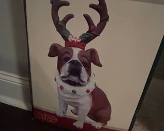 Mingle & Jingle Bulldog Christmas Figurine