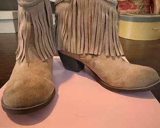 Rock & Candy "Harper" Fringe Ankle Boots