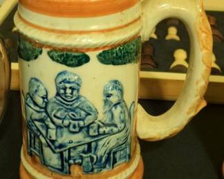 Vintage "Made in Japan" Beer Stein with Monk Scene