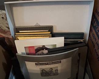 Lot of Assorted Picture Frames and Photo Albums