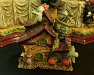 Ceramic Pottery Haunted House Figurine