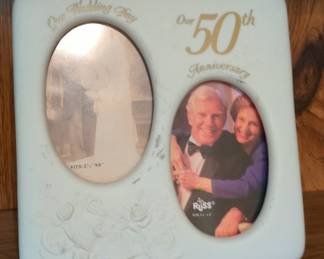 Russ 50th Anniversary "Our Wedding Day" Double Photo Frame