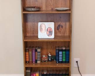 Particle Board Bookcase with Oak Veneer