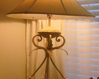Pair of Vintage Scrollwork Table Lamps