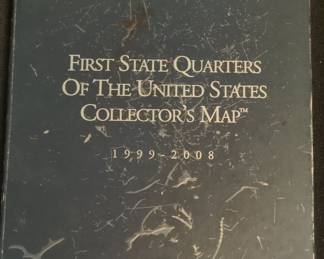 First State Quarters Of The United States Collector's Map 1999-2008