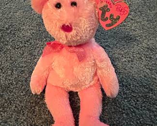 Ty Beanie Baby "Dazzler" Pink Bear