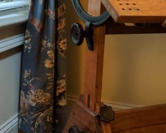 Vintage Wooden Drafting Table