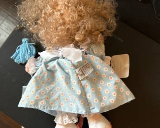 Precious Moments "Molly" Doll with Baby and Mop
