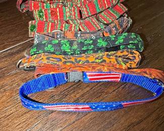 Assorted Holiday and Themed Dog Collars 