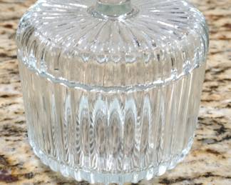 Glass Condiment Jar with Spoon Slot