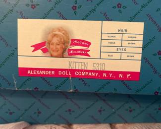 Alexander Doll Company "Kitten" Doll