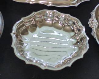 Silver Plate Serving Dish in Chippendale Style