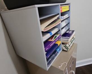 Safco 11-Compartment Vertical Literature Organizer, Gray