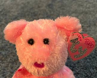 Ty Beanie Baby "Dazzler" Pink Bear
