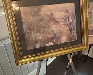 Framed Print "Feeding the Ducks" by H. King