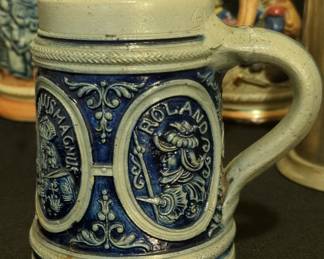 German "Karl der Große" Relief Stein