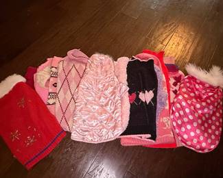 Assorted Dog Sweaters and Coats Bundle
