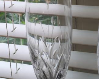 Mikasa Petit Points Etched Crystal Champagne Flutes