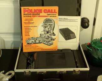 Regency Model TS-2 Turbo-Scanner with Radio Shack Police Call Radio Guide