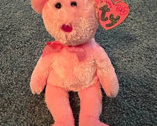 Ty Beanie Baby "Dazzler" Pink Bear