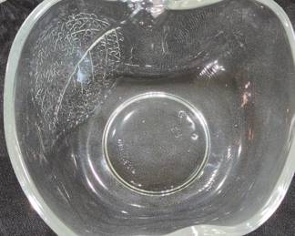 KIG Indonesia Clear Glass Apple Dish