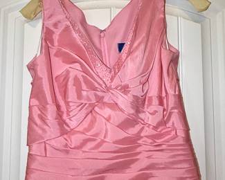 Vintage Pink Ruched Gown by Jasmine