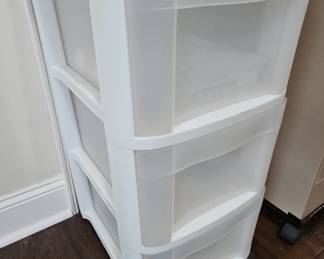 Sterilite 3-Drawer Wide Rolling Storage Cart
