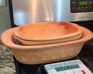 Römertopf Clay Pot Cooker Set with Cookbook